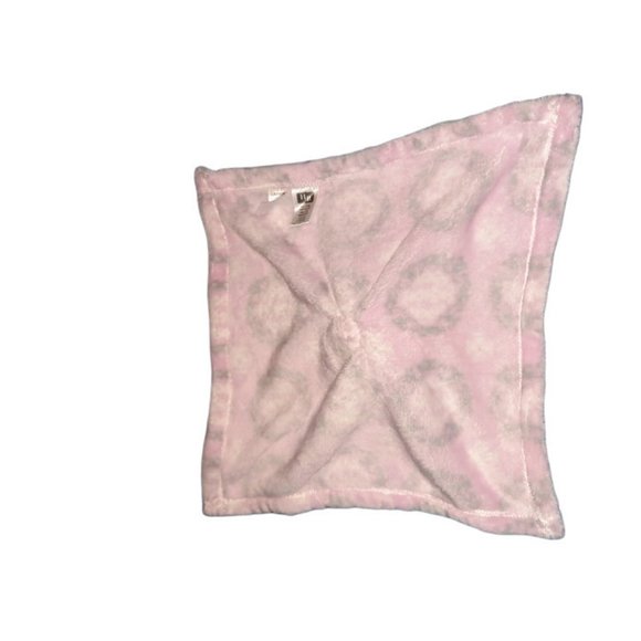 HB Baby Vision Elephant Pink Gray Baby Security Blanket Lovey 14"x14" - Picture 2 of 4